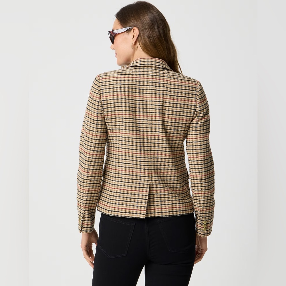 NWT J.Crew Herringbone Wool Schoolboy Blazer - Picture 4 of 4